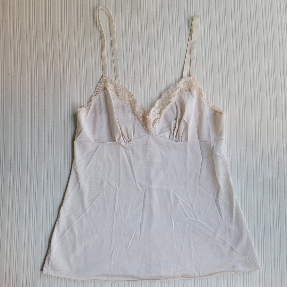 Lace Trim White Camisole